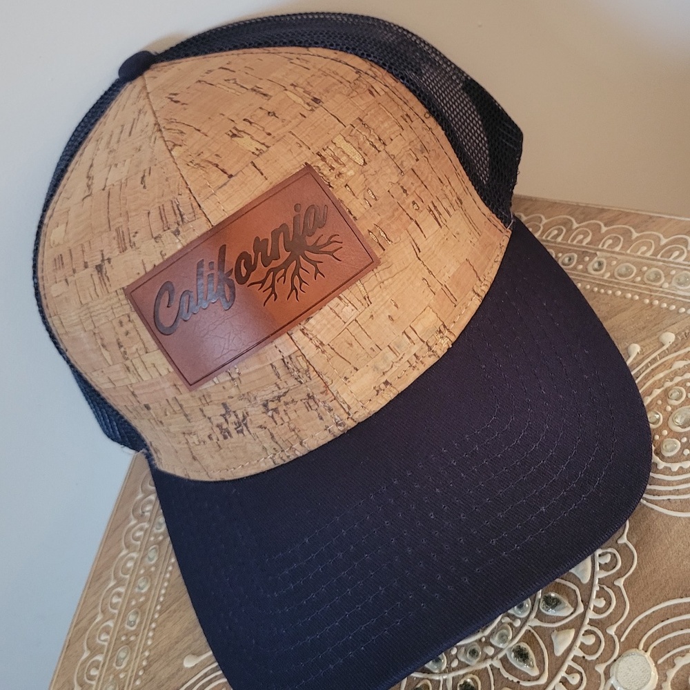 Cork Hat/ curved Cali Roots